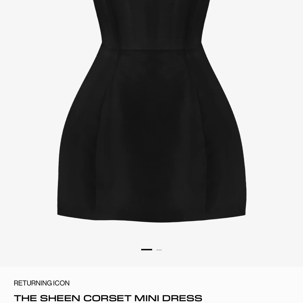 Black Corset Strapless Mini Dress